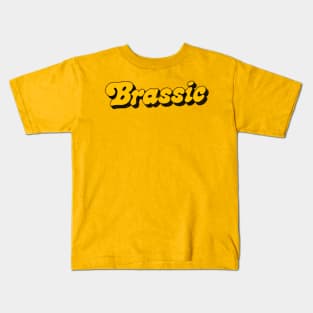 BRASSIC  /// Faded & Distressed Style Design Kids T-Shirt